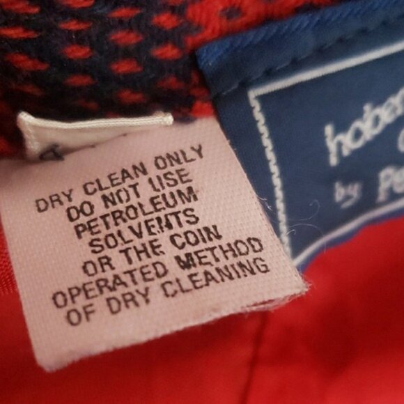 Vintage Red Navy Blue Plaid 80s Office Midi Skirt Timeless Retro Fringe Wrap - Picture 6 of 8